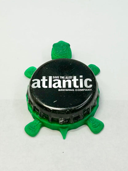 Atlantic Brewing Co - Bottle Cap Magnet Turtle Shell Shocked Art