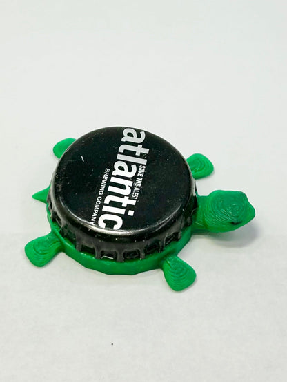Atlantic Brewing Co - Bottle Cap Magnet Turtle Shell Shocked Art