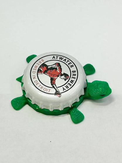 Atwater Brewery - Bottle Cap Magnet Turtle Shell Shocked Art