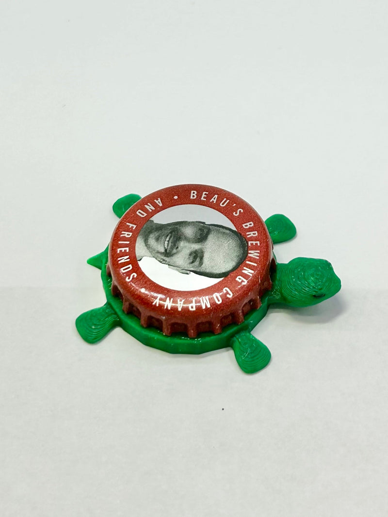 Beau's Brewing Company & Friends - Bottle Cap Magnet Turtle Shell Shocked Art