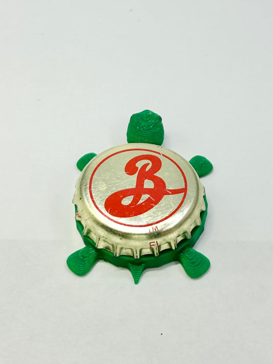 Brooklyn Brewery (Red B) - Bottle Cap Magnet Turtle