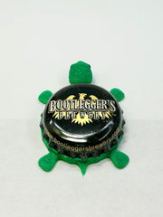 Bootlegger's Brewery - Bottle Cap Magnet Turtle Shell Shocked Art