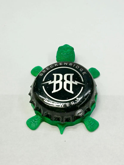 Breckenridge Brewery - Bottle Cap Magnet Turtle Shell Shocked Art