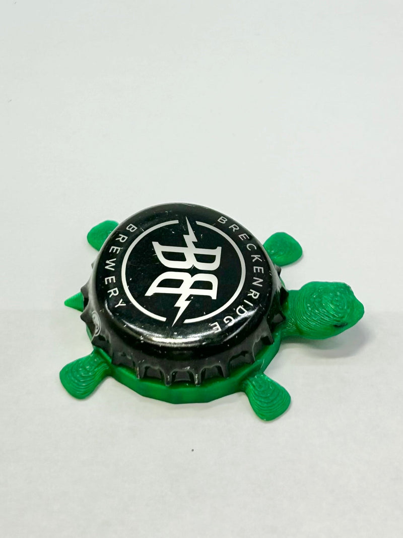 Breckenridge Brewery - Bottle Cap Magnet Turtle Shell Shocked Art