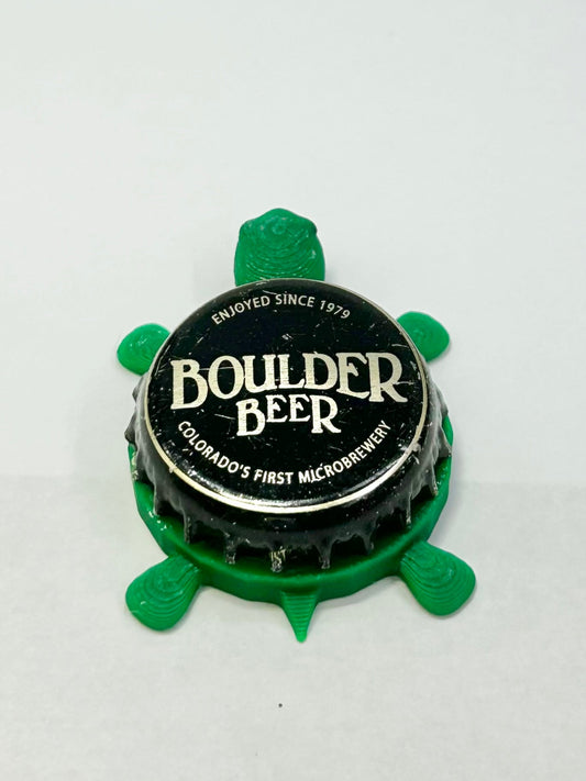 Boulder Beer - Bottle Cap Magnet Turtle
