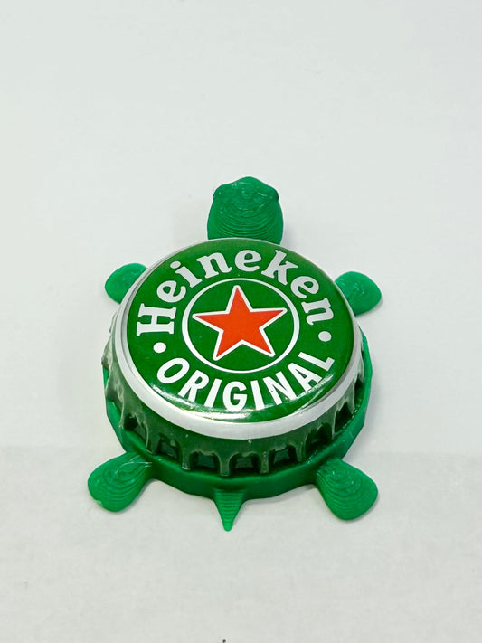 Heineken Original (Green) - Bottle Cap Magnet Turtle