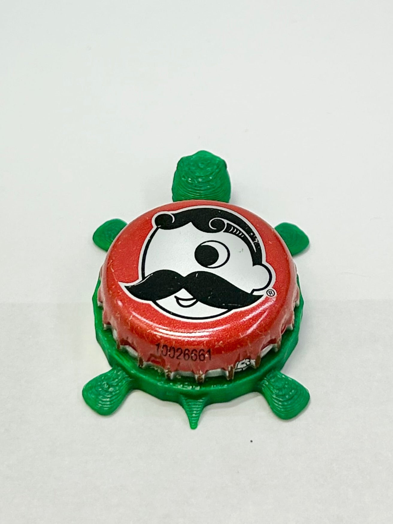 Natty Boh, Red (National Bohemian) - Bottle Cap Magnet Turtle