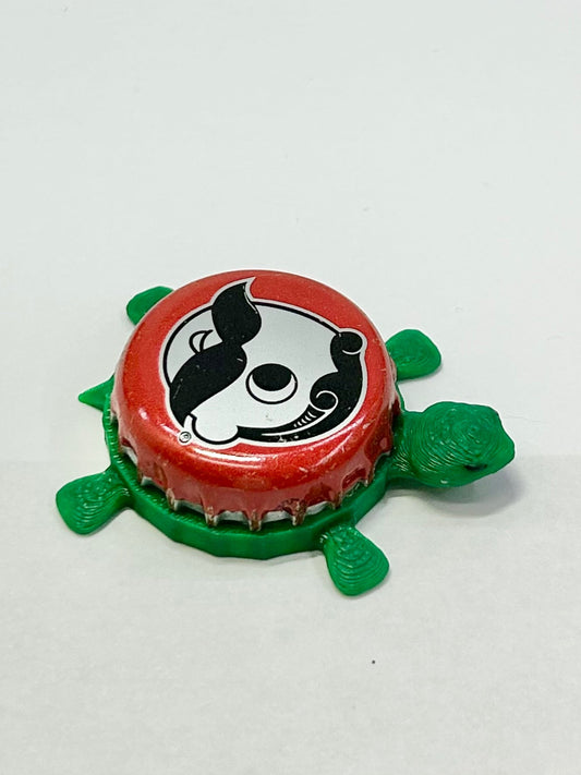 Natty Boh, Red (National Bohemian) - Bottle Cap Magnet Turtle