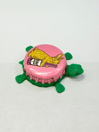Wild Bay Brewing Kombucha - Bottle Cap Magnet Turtle Shell Shocked Art