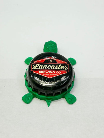Lancaster Brewing - Bottle Cap Magnet Turtle Shell Shocked Art