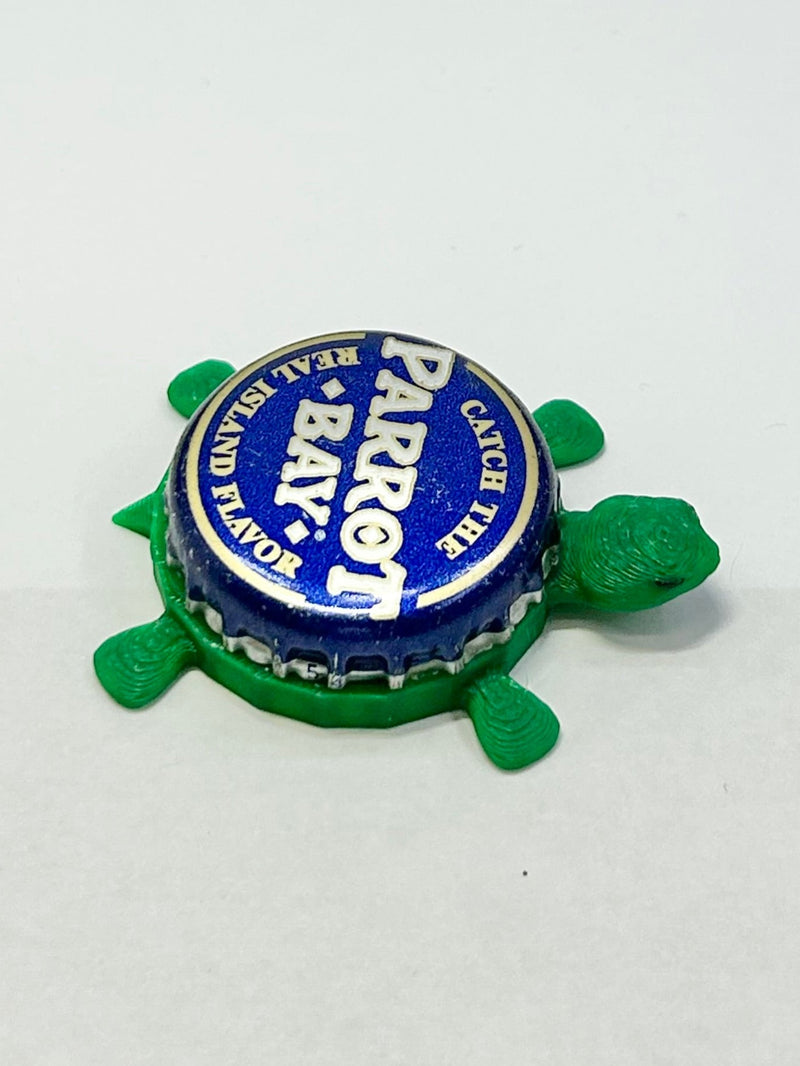 Parrot Bay - Bottle Cap Magnet Turtle Shell Shocked Art