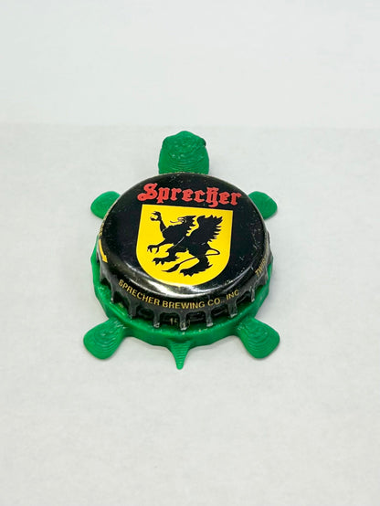 Sprecher - Bottle Cap Magnet Turtle Shell Shocked Art