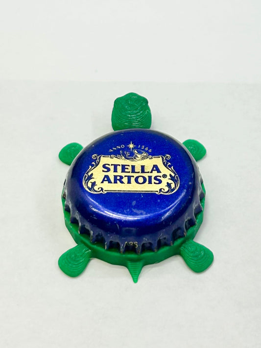 Stella Artois (Blue) - Bottle Cap Magnet Turtle