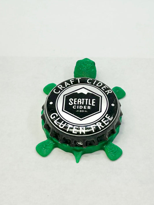 Seattle Cider Co. - Bottle Cap Magnet Turtle