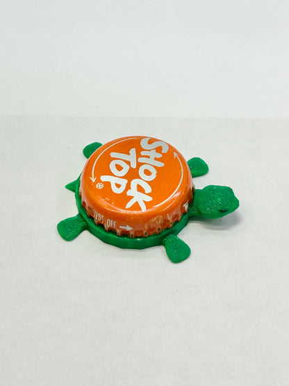 Shock Top Belgian White (Orange, Text Only) - Bottle Cap Magnet Turtle Shell Shocked Art