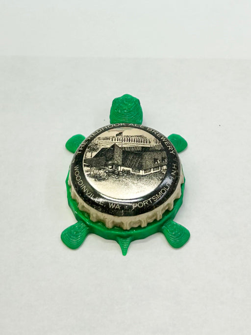 Red Hook Ale Brewery (Woodinville, WA // Portsmouth, NH) - Bottle Cap Magnet Turtle Shell Shocked Art
