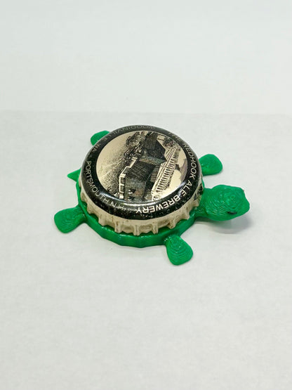 Red Hook Ale Brewery (Woodinville, WA // Portsmouth, NH) - Bottle Cap Magnet Turtle Shell Shocked Art