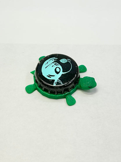 Saltfire Brewing - Bottle Cap Magnet Turtle Shell Shocked Art