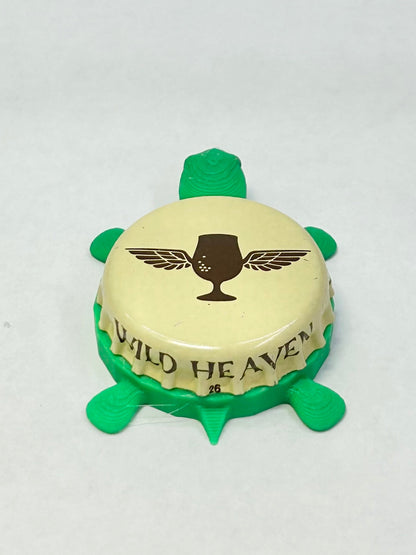 Wild Heaven Craft Beer - Bottle Cap Magnet Turtle Shell Shocked Art