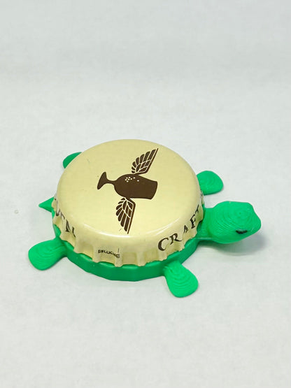 Wild Heaven Craft Beer - Bottle Cap Magnet Turtle Shell Shocked Art