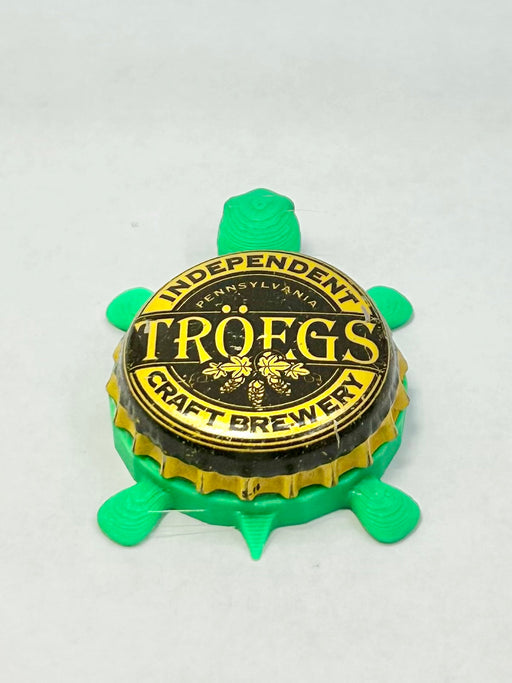 Troegs Beer (Vintage) - Bottle Cap Magnet Turtle Shell Shocked Art