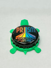 Prism Brewing Co. - Bottle Cap Magnet Turtle Shell Shocked Art