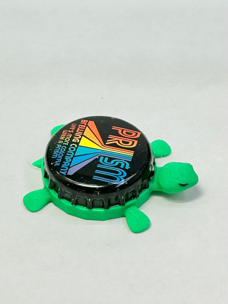 Prism Brewing Co. - Bottle Cap Magnet Turtle Shell Shocked Art
