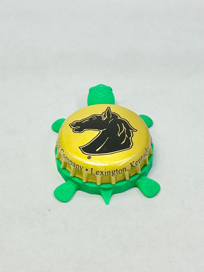 Lexington Brewing Co. (Yellow) - Bottle Cap Magnet Turtle Shell Shocked Art