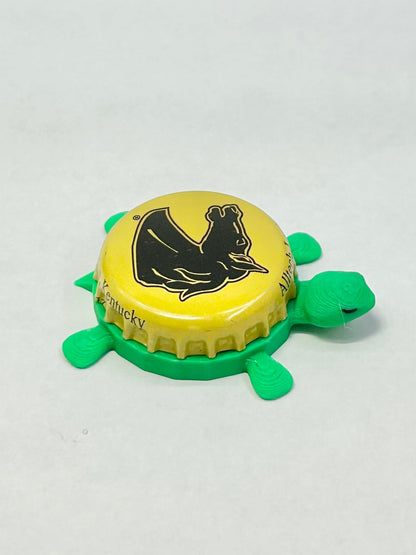 Lexington Brewing Co. (Yellow) - Bottle Cap Magnet Turtle Shell Shocked Art