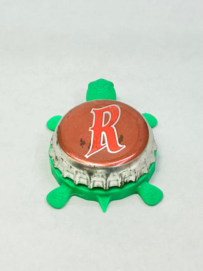 Rodenbach Beer - Bottle Cap Magnet Turtle Shell Shocked Art