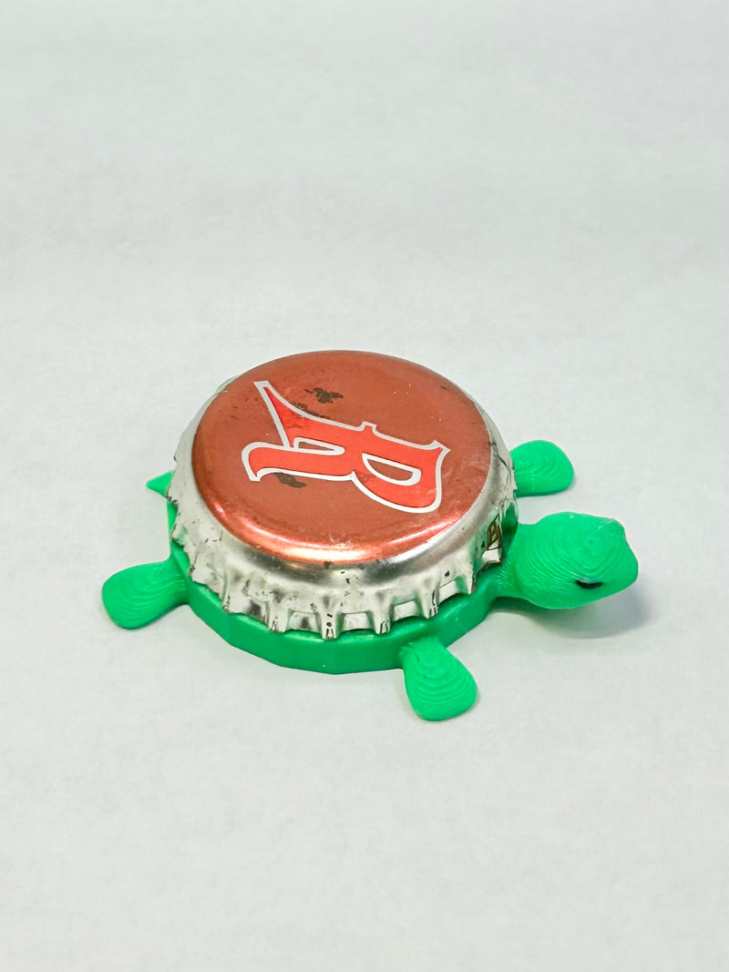 Rodenbach Beer - Bottle Cap Magnet Turtle Shell Shocked Art