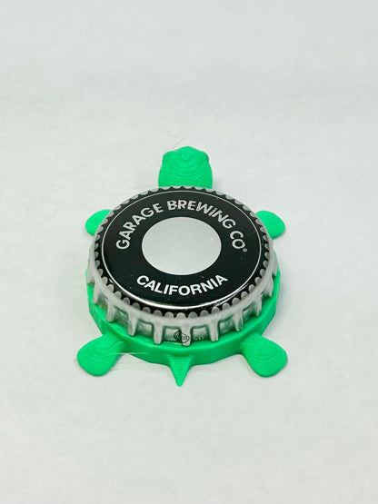 Garage Brewing Co. - Bottle Cap Magnet Turtle Shell Shocked Art