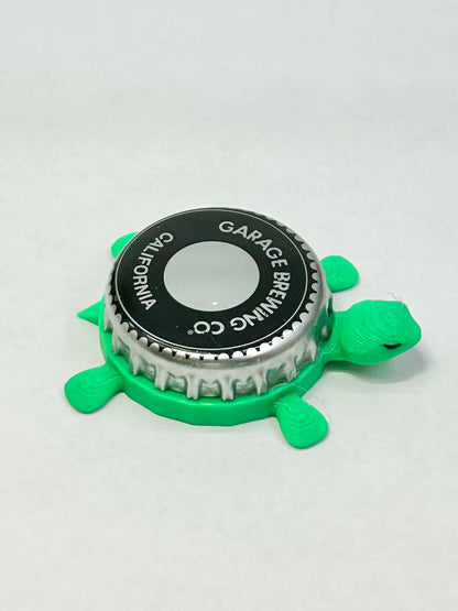 Garage Brewing Co. - Bottle Cap Magnet Turtle Shell Shocked Art