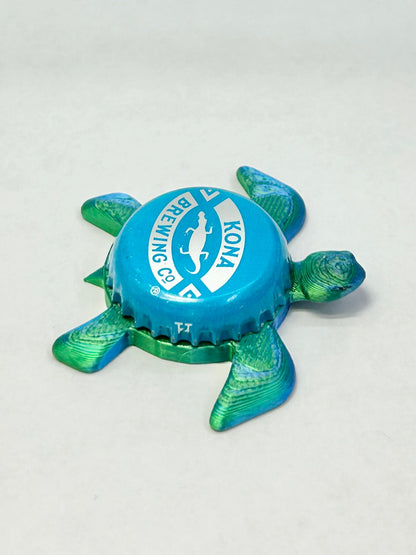 Kona Big Wave - Sea Turtle Bottle Cap Magnet Shell Shocked Art
