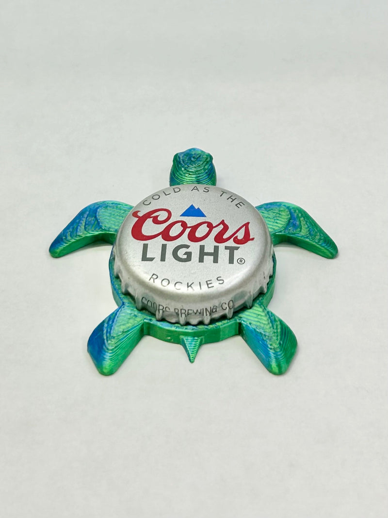 Coors Light - Sea Turtle Bottle Cap Magnet Shell Shocked Art