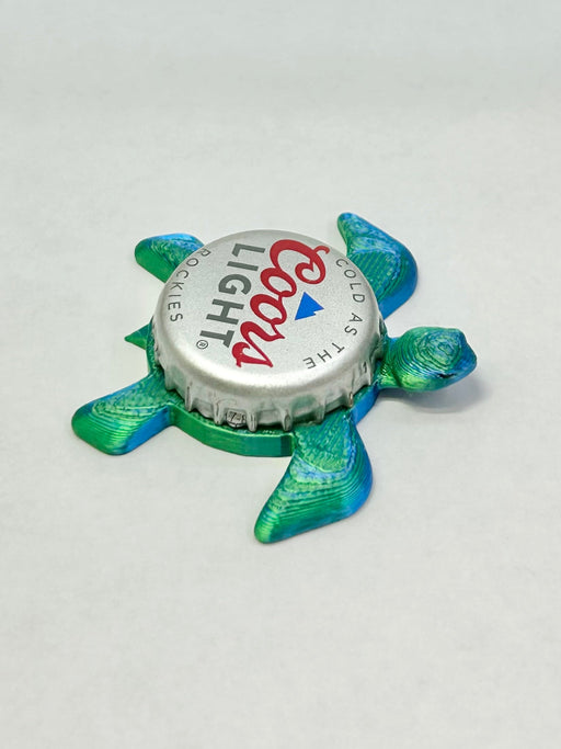 Coors Light - Sea Turtle Bottle Cap Magnet Shell Shocked Art