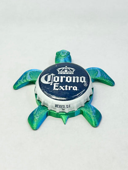 Corona Extra - Sea Turtle Bottle Cap Magnet Shell Shocked Art