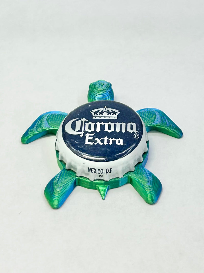 Corona Extra - Sea Turtle Bottle Cap Magnet Shell Shocked Art