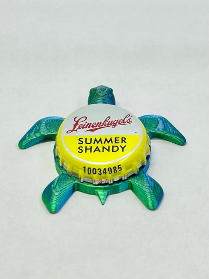 Leinenkugel's Summer Shandy - Sea Turtle Bottle Cap Magnet Shell Shocked Art