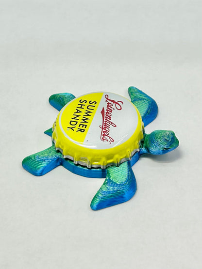 Leinenkugel's Summer Shandy - Sea Turtle Bottle Cap Magnet Shell Shocked Art
