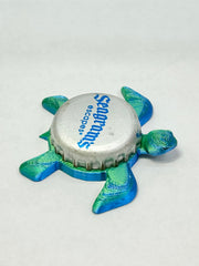 Seagrams Escapes - Sea Turtle Bottle Cap Magnet Shell Shocked Art
