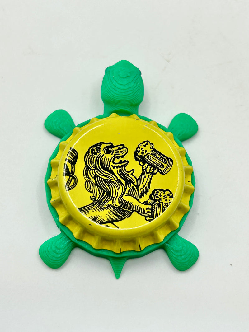Decko Staropramen (Czech Republic) - Bottle Cap Magnet Turtle (Copy) Shell Shocked Art