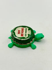 Canada Dry Lemon Lime Soda - Bottle Cap Magnet Turtle (Copy) Shell Shocked Art