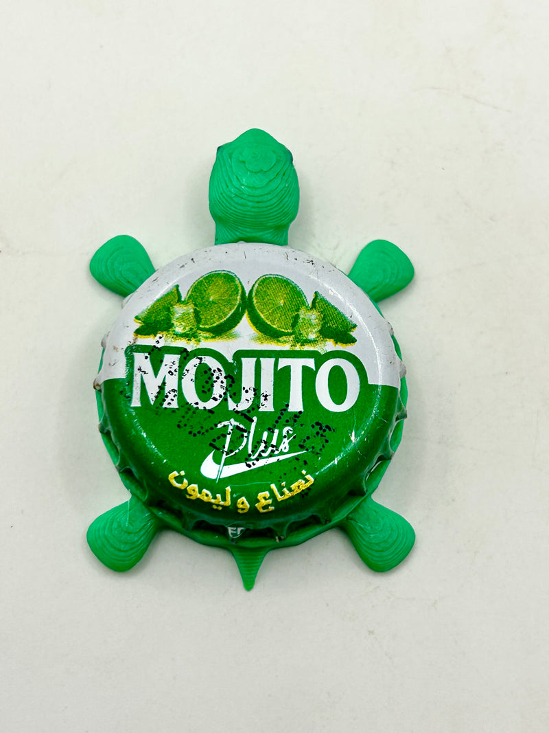 Mojito Plus (Algeria) - Bottle Cap Magnet Turtle (Copy) Shell Shocked Art
