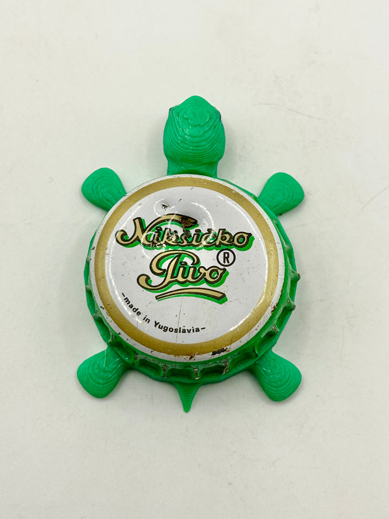 Niksicko Pivo (Yugoslavia) - Bottle Cap Magnet Turtle (Copy) Shell Shocked Art