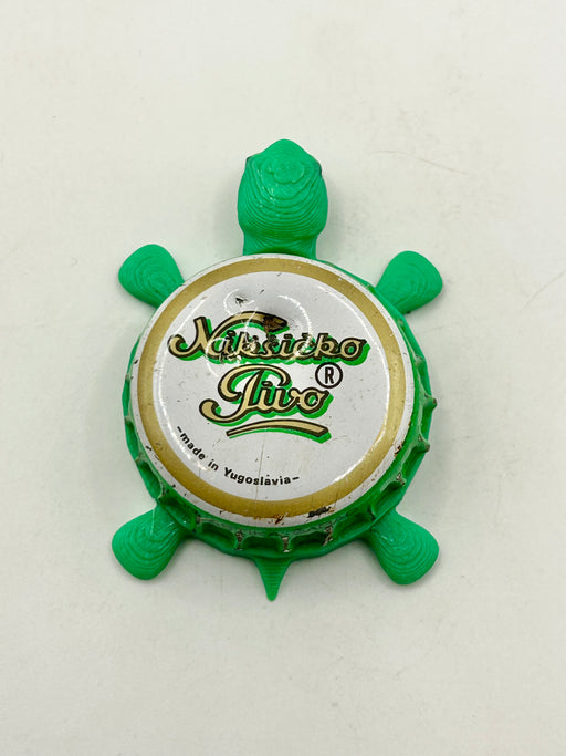 Niksicko Pivo (Yugoslavia) - Bottle Cap Magnet Turtle (Copy) Shell Shocked Art