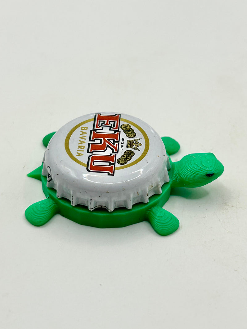 EKU Bavaria (Germany) - Bottle Cap Magnet Turtle Shell Shocked Art