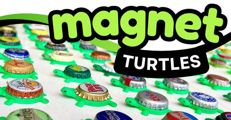 Taytta Olutta Beer (Finland, Black) - Bottle Cap Magnet Turtle Shell Shocked Art